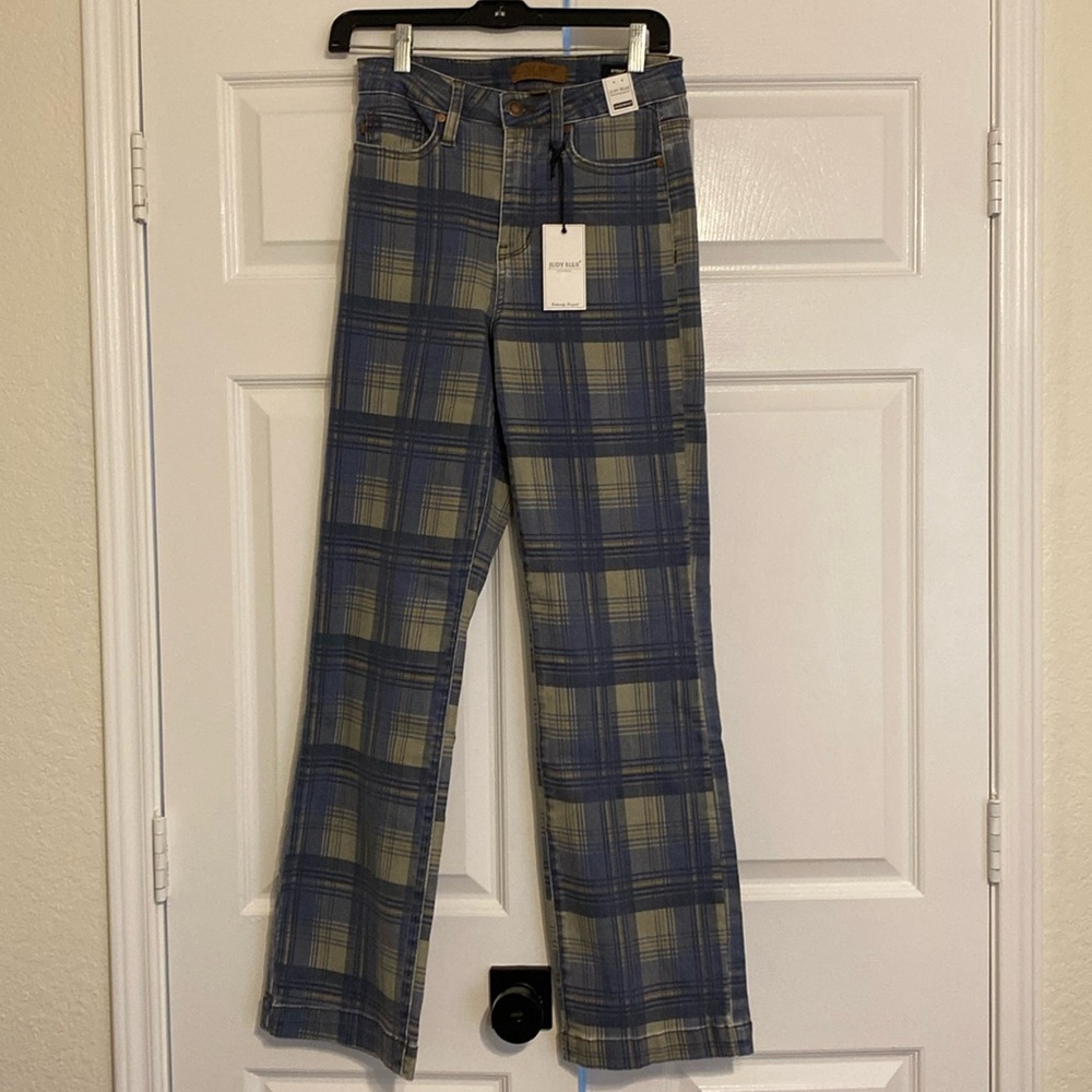 Judy Blue Plaed Jeans